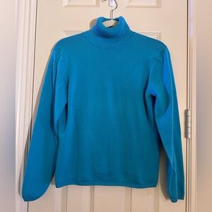 Talbots Turquoise Turtleneck Sweater